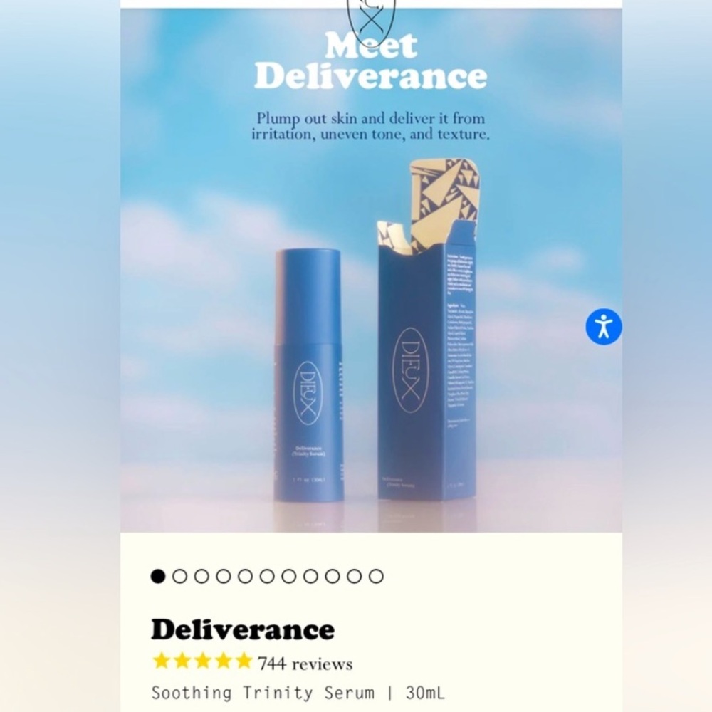 DELIVERANCE DIEUX,Soothing Trinity Serum | 30mL. NEW OUT OF BOX